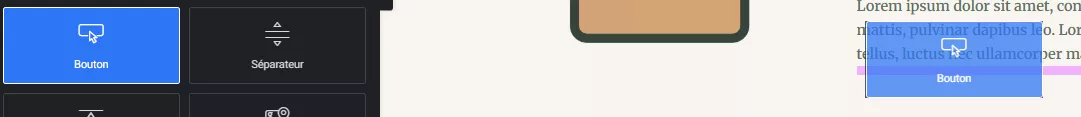 ajouter un bouton elementor