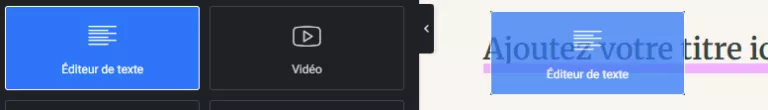 ajouter un élément éditeur de texte wordpress