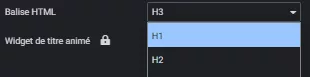 balise html h1