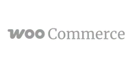 logo woo commerce en gris