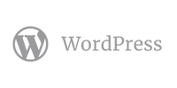 logo site web wordpress en gris