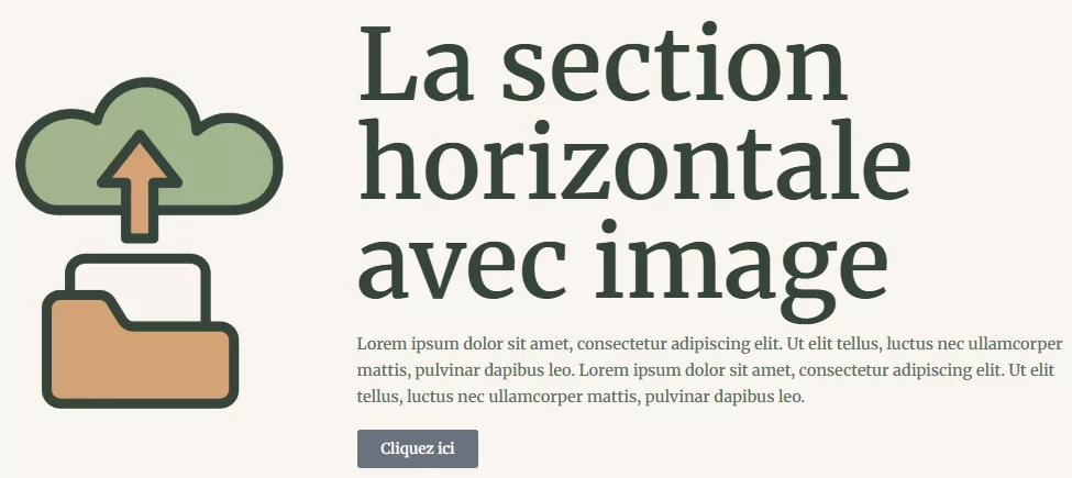 section simple wordpress