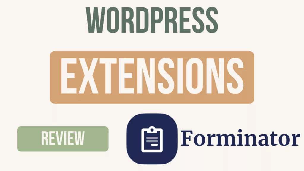 forminator extension wordpress