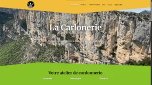 La Carlonerie page d'accueil avec photo local du 04