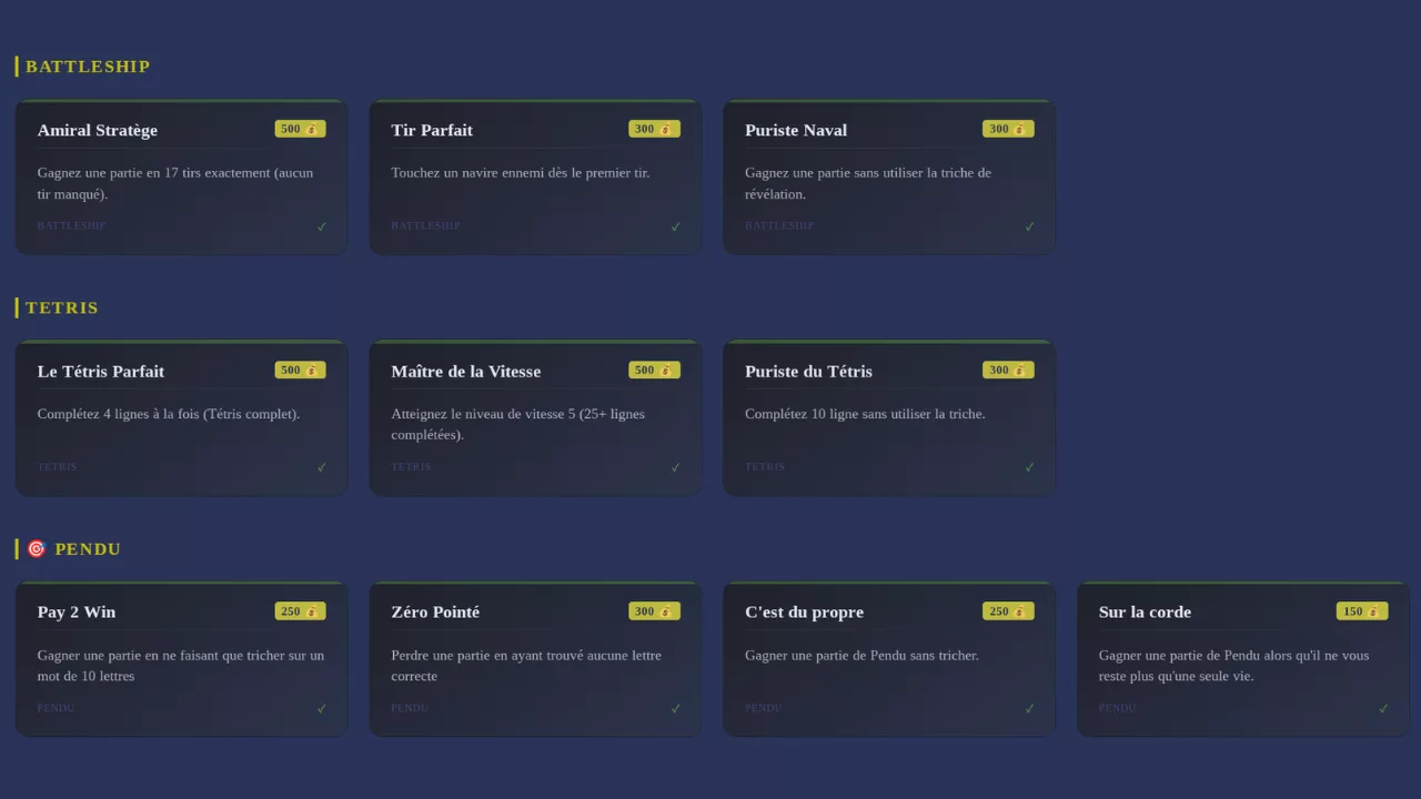Système de quêtes et défis YapadChat